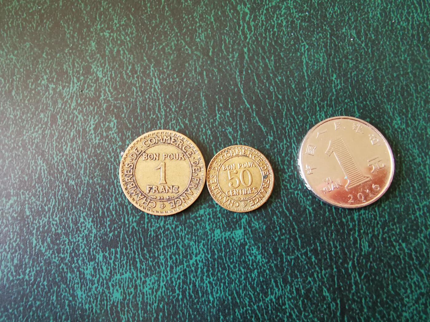 零零发外国硬币拍卖 无佣金 法国1923年商业法郎