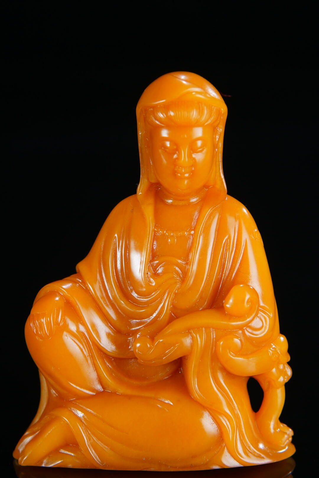 方寸藏珍·寿山田黄印章专场（一） 寿山田黄石《观音》摆件