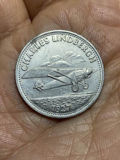 2026年第十三场(总第一百八十二场）外国好品散币场(免佣金) - 壳牌发行纪念章(纪念1927年查尔斯·林德伯格单人跨大西洋飞行)