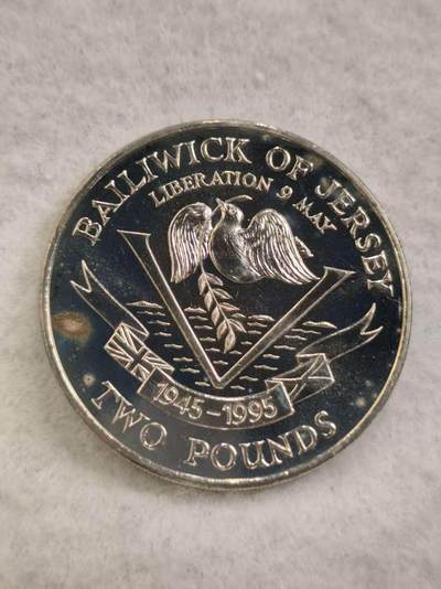 G&W世界散币，银币处理专场（第44场） - 泽西岛1995年2磅 泽西解放50周年  克朗型