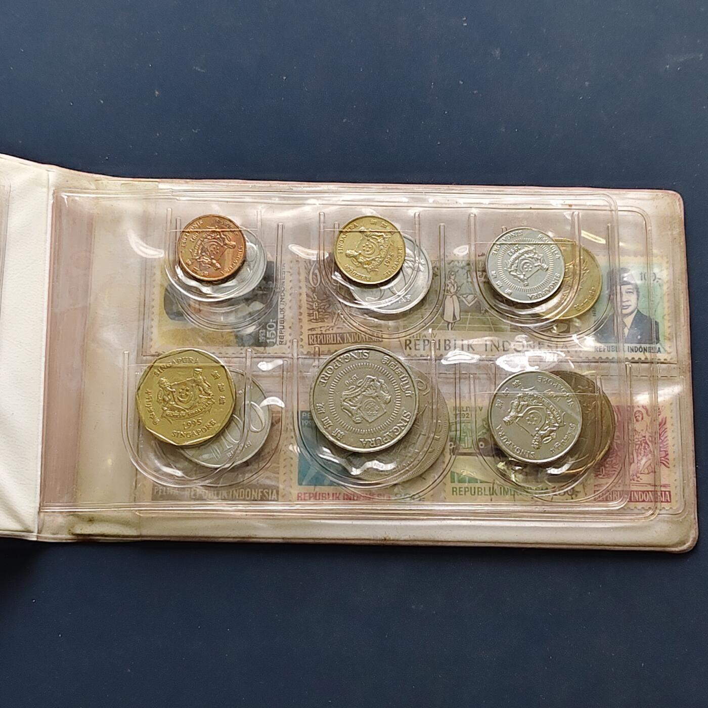 【全场包邮】纯粹捡漏拍496场-持续更新中 新加坡+马来西亚+印度尼西亚旅游套币3本6套