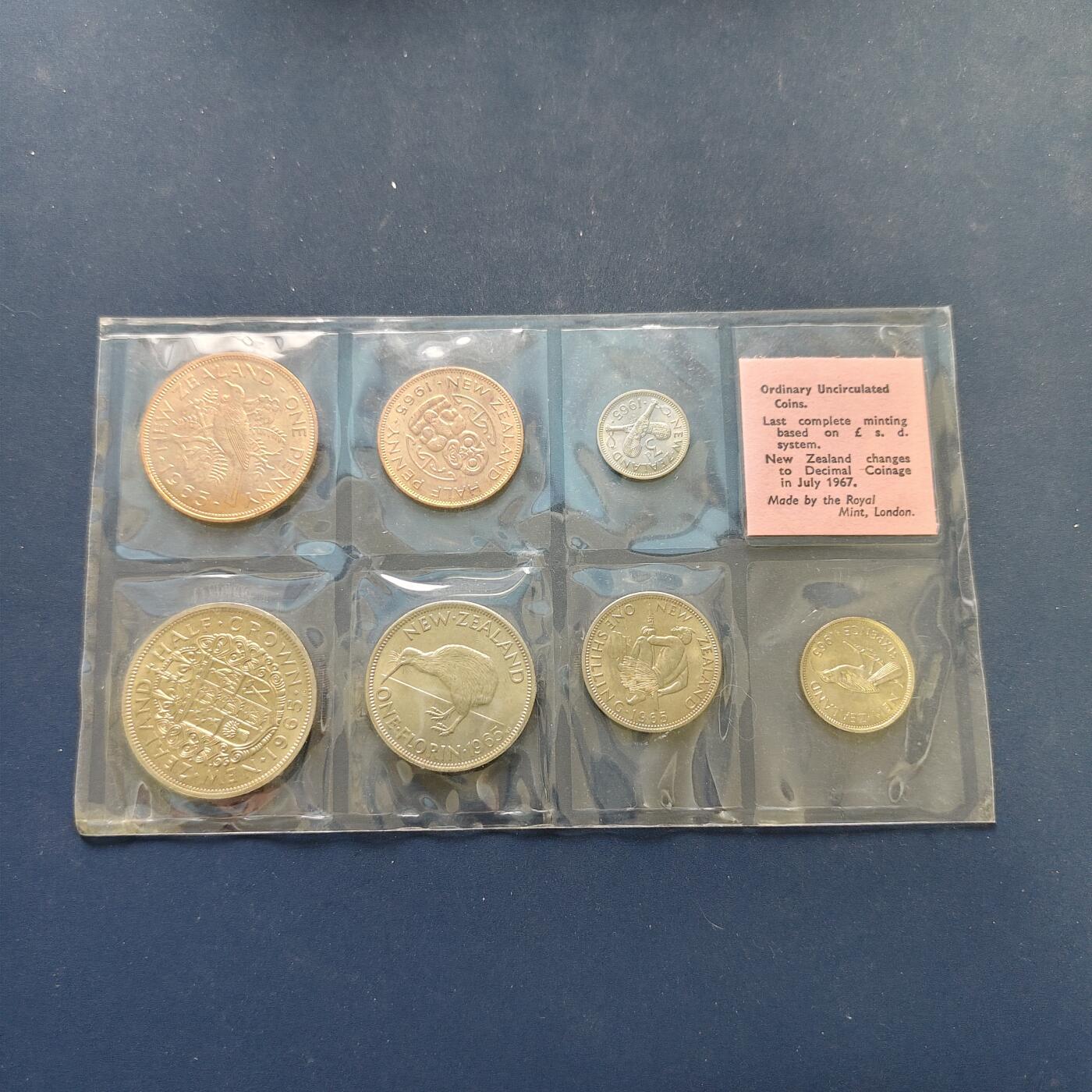 【全场包邮】纯粹捡漏拍496场-持续更新中 新西兰1965年官方封装套币