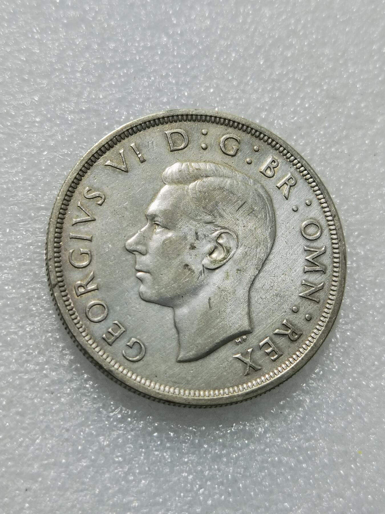 天下钱庄专场欢迎参拍 英国乔治六世登基克朗银币