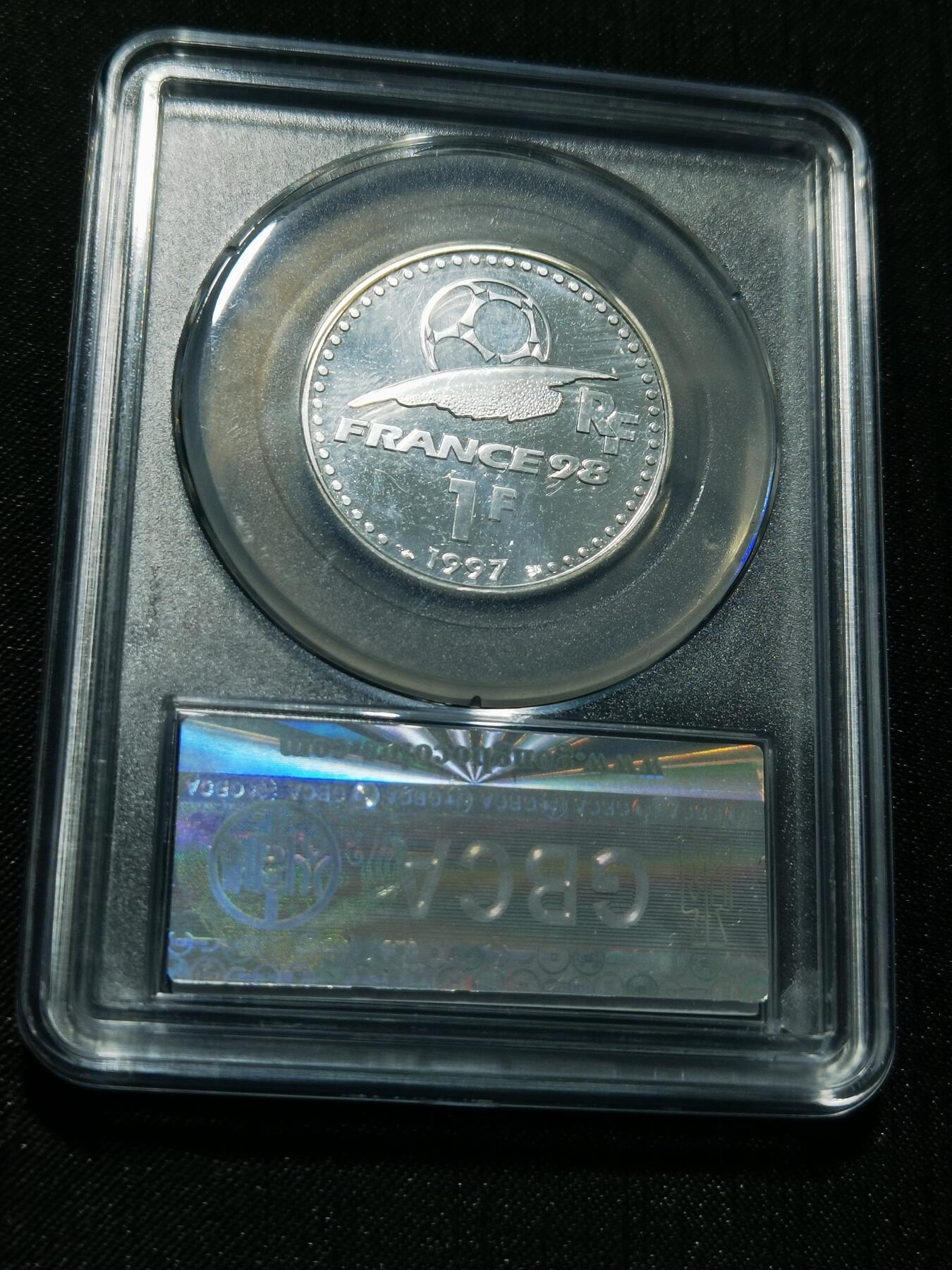 天下钱庄专场欢迎参拍 法国世界杯银币