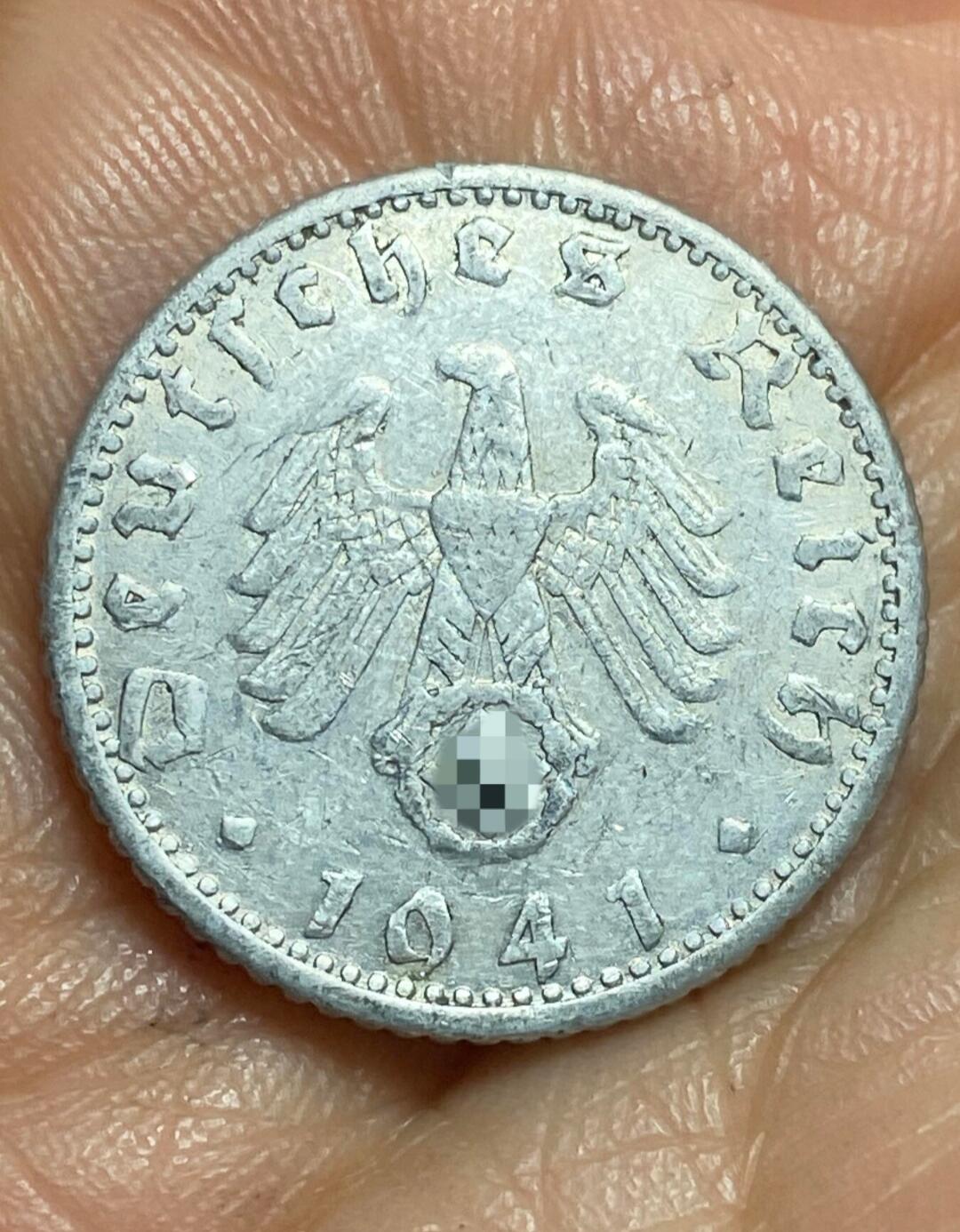 2026年第十三场(总第一百八十二场）外国好品散币场(免佣金) 德意志第三帝国1941年50芬尼(D标，慕尼黑造)