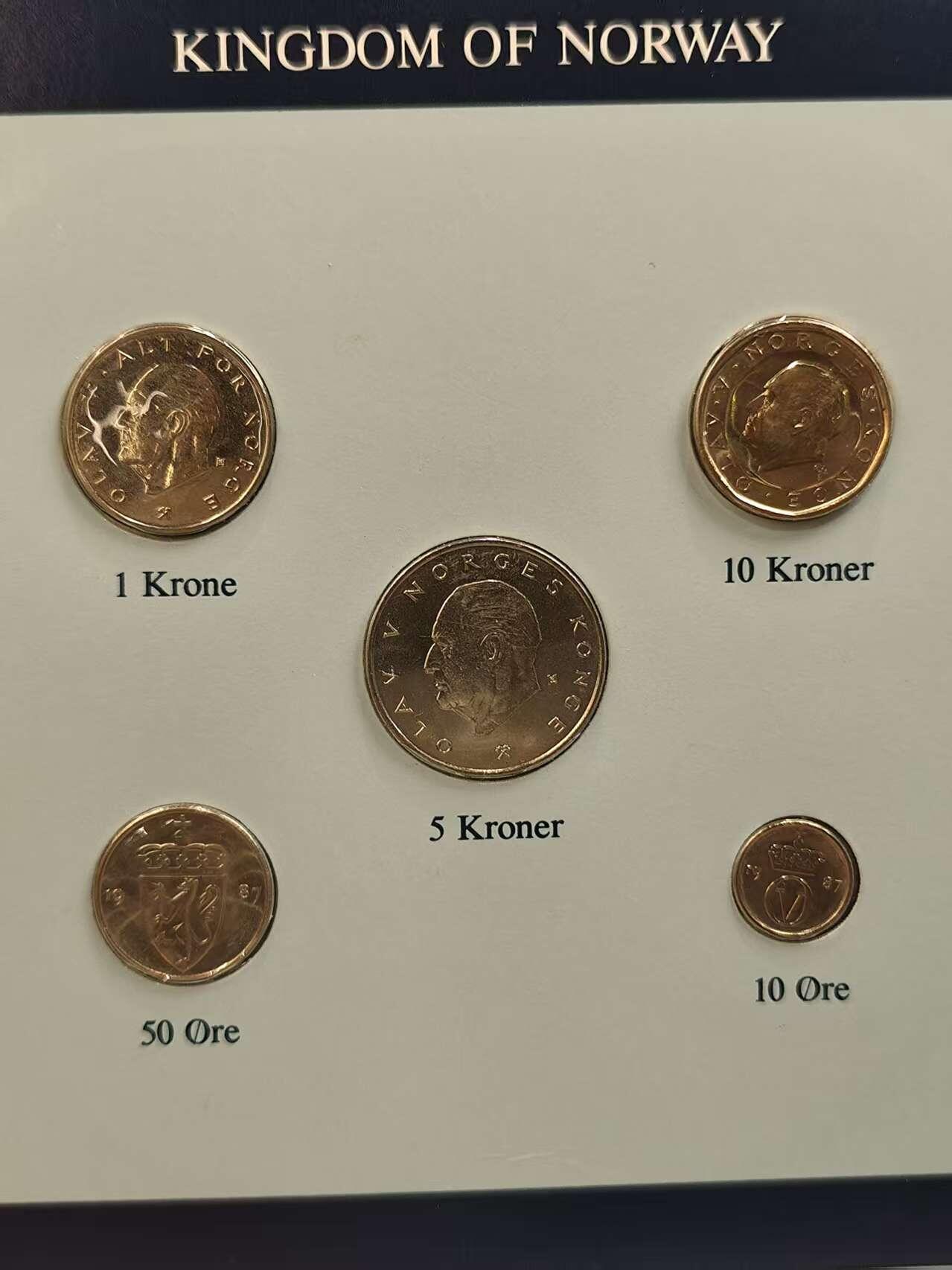 G&W世界散币，银币处理专场（第44场） 富兰克林-挪威5枚套