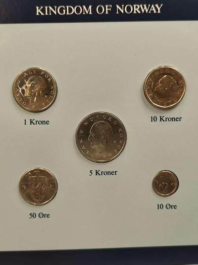 G&W世界散币，银币处理专场（第44场） - 富兰克林-挪威5枚套