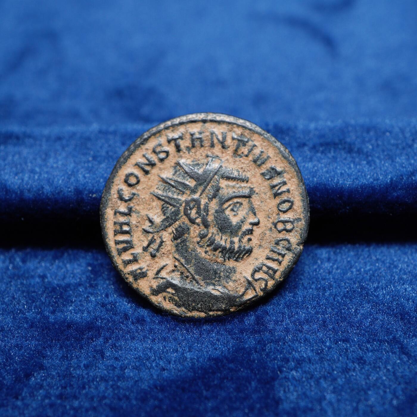 琋语集藏2026年02月欧洲古典打制币拍卖 古罗马帝国-君士坦提乌斯一世铜币