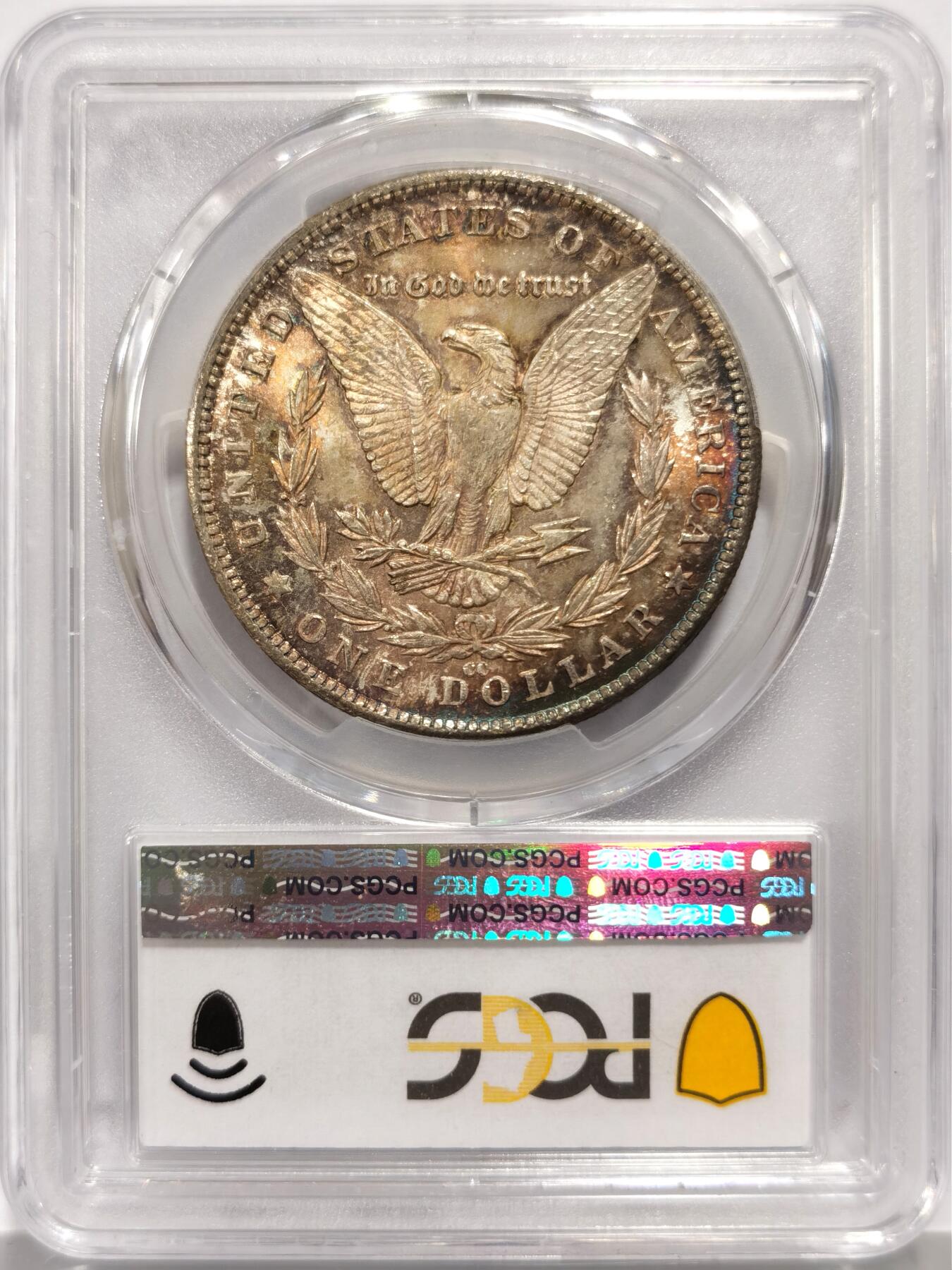 博洋堂世界钱币拍卖第158期（全场包邮） PCGS MS64 美国1881 CC 摩根 卡森厂 麦稀奇首见 高分稀有品种 双面五彩包浆 一枚即毕业 收藏级