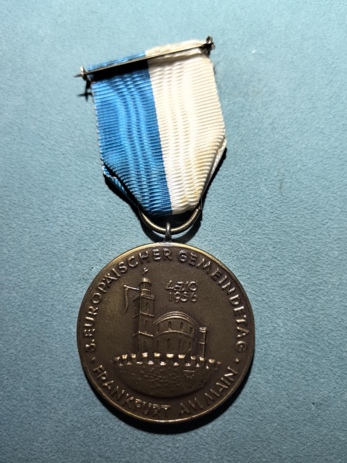 盛世勋华——号角文化勋章邮票专场拍卖第301期 德国（联邦）1956年第三届欧洲市政大会纪念奖章