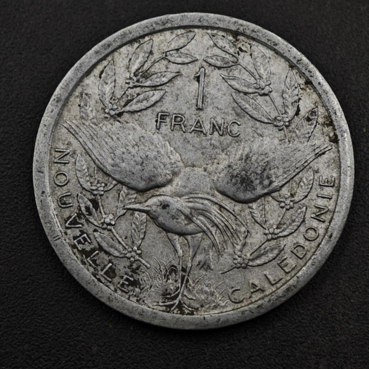 【淘币小摊】实时拍第八百五十三拍   散币银币场   满百包邮可预留二周 每周一统一发货   喀里多尼亚1971年1法郎铝币