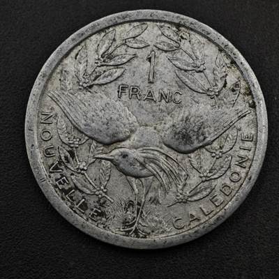 【淘币小摊】实时拍第八百五十三拍   散币银币场   满百包邮可预留二周 每周一统一发货   - 喀里多尼亚1971年1法郎铝币