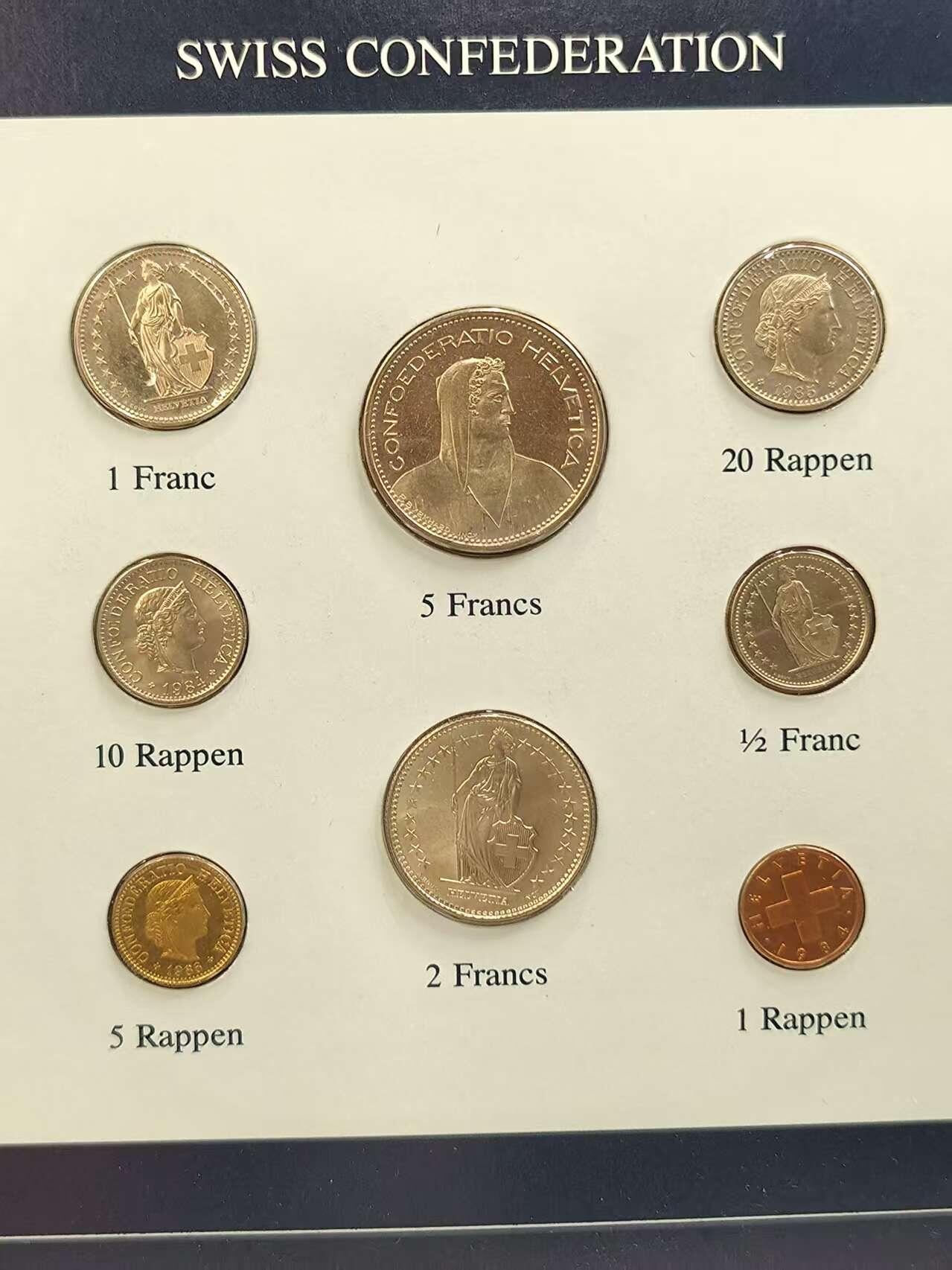 G&W世界散币，银币处理专场（第44场） 富兰克林-瑞士8枚套