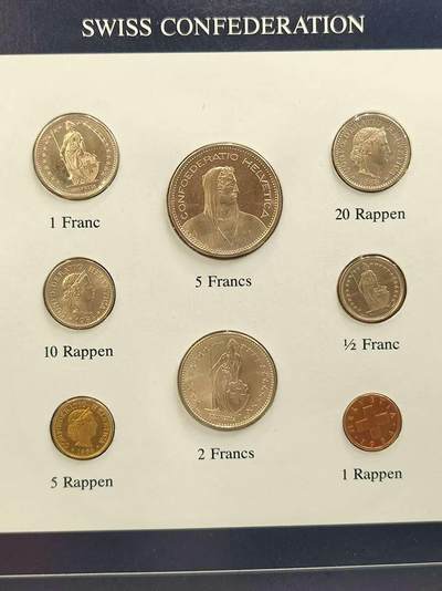 G&W世界散币，银币处理专场（第44场） - 富兰克林-瑞士8枚套