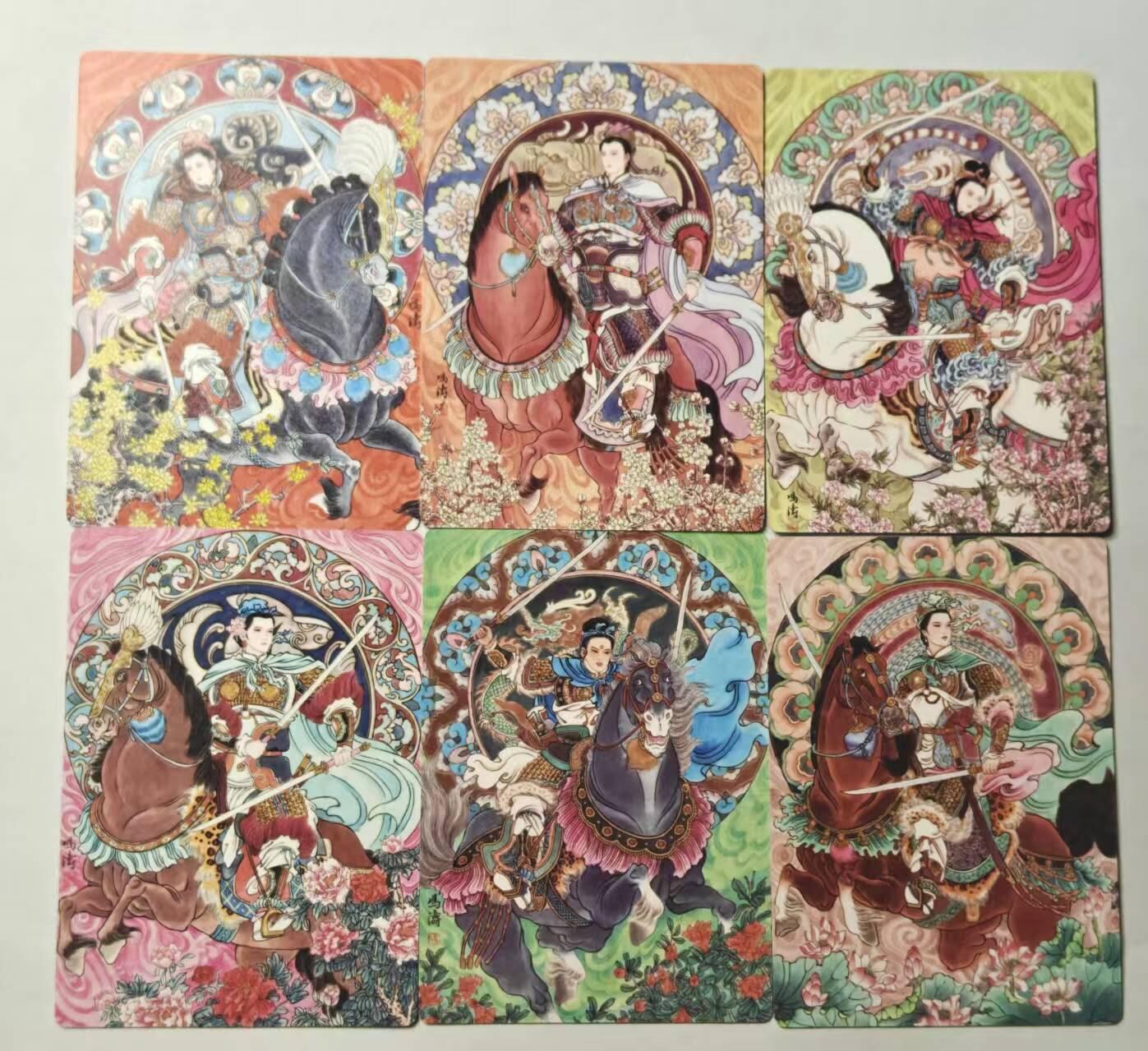 春节前倒数第三场！！龙虎卡牌-七三场（满200元包邮，无佣金，每周六结拍，欢迎送拍） 普卡6张 星宿文创 冯涛 - 生肖三娘 上弹 一套