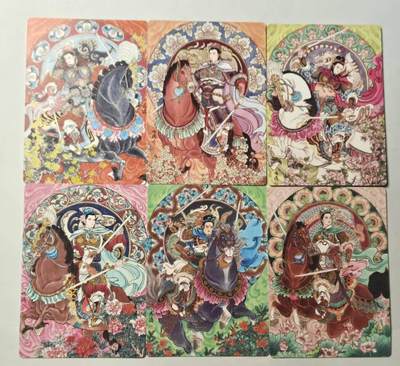 春节前倒数第三场！！龙虎卡牌-七三场（满200元包邮，无佣金，每周六结拍，欢迎送拍） - 普卡6张 星宿文创 冯涛 - 生肖三娘 上弹 一套