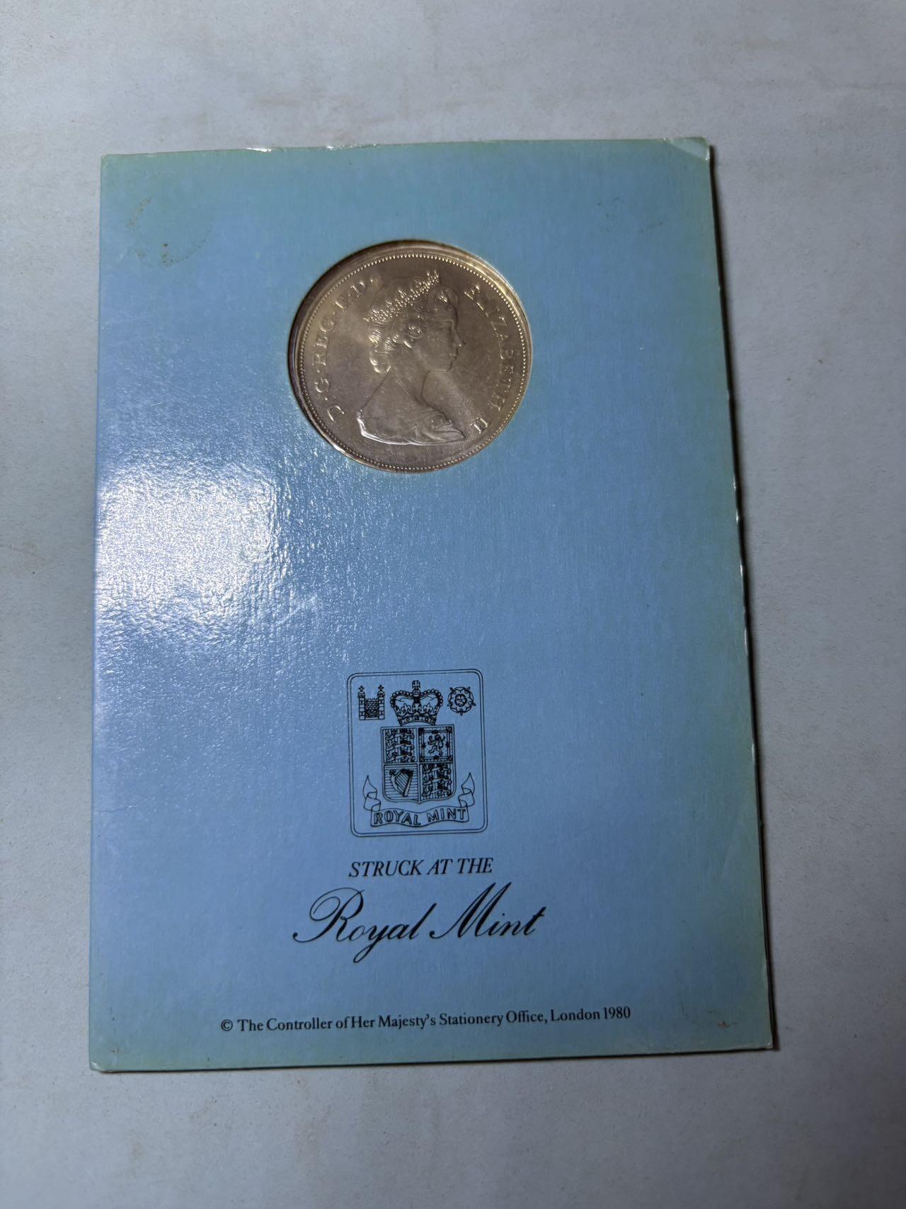 盛世勋华——号角文化勋章邮票专场拍卖第301期 英国玛丽王太后诞辰80周年克朗型纪念币 大尺寸