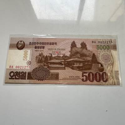 🌹外币初藏🌹🐯2026年第11场  每周二四六晚8️⃣点 接代拍 - 朝鲜2013年金日成诞辰100周年¥5000纪念钞