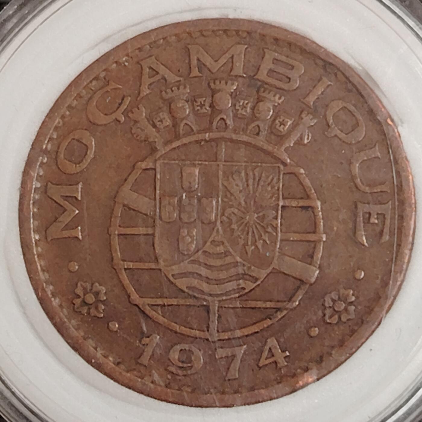 布加迪🐬～世界钱币(上海)🌾第 271 期 /  各国套币和散币 葡属莫桑比克🇲🇿 1974年 50分