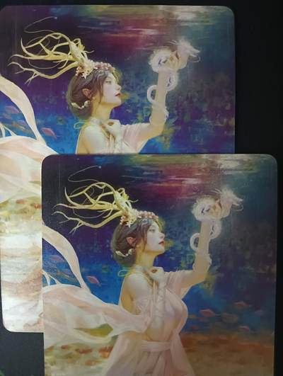 花开卡拍第61期（3月7号周六截拍，品控勿拍!!!拍品不寄存，运费5元（新疆需补运费差价或顺丰到付），自制卡难免瑕疵，可能存在轻微撞角爆边等出厂瑕疵，品控介意勿拍！） - 燎原焱卡妖姬传 万圣公主双服饰 普卡2张