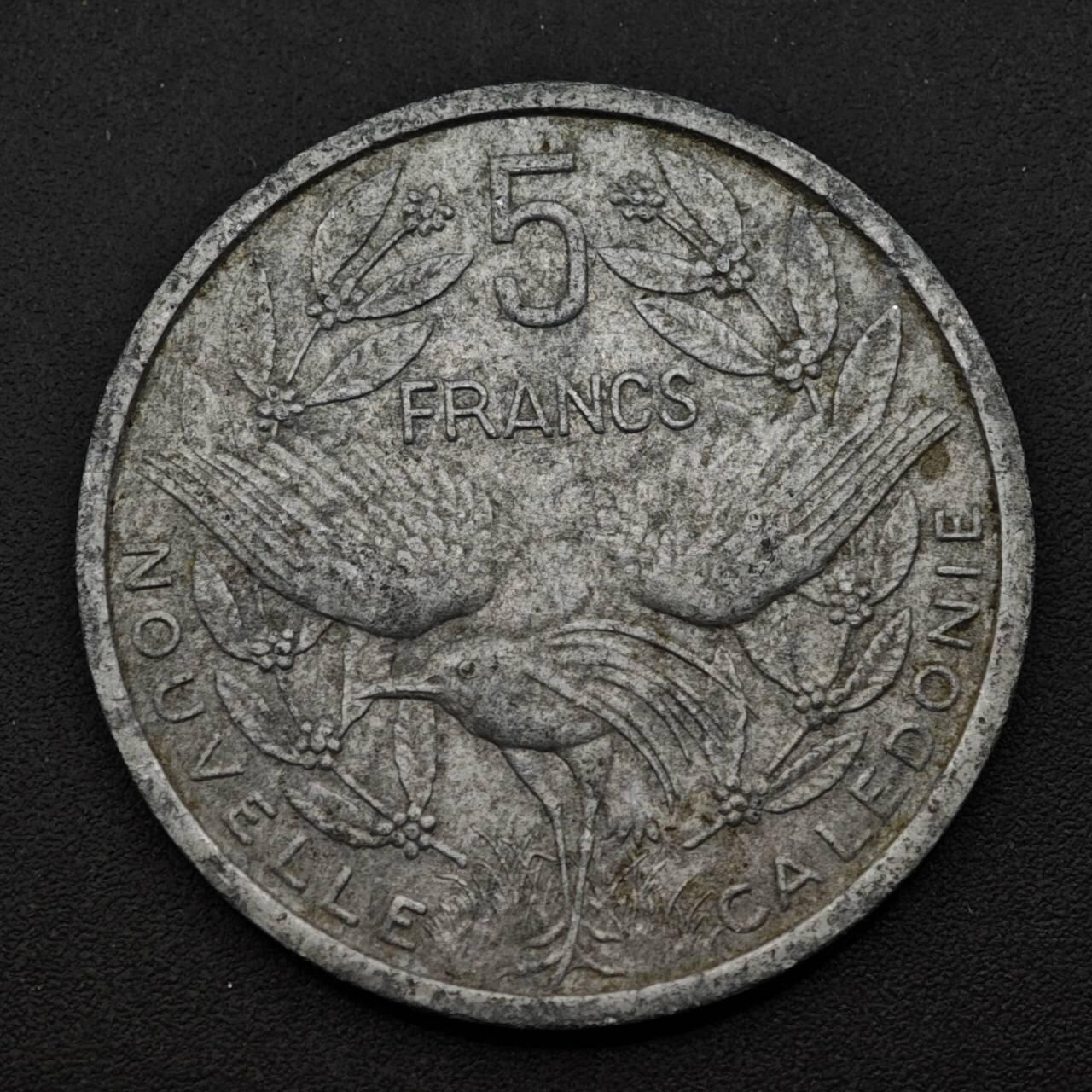 【淘币小摊】实时拍第八百五十三拍   散币银币场   满百包邮可预留二周 每周一统一发货   喀里多尼亚1952年5法郎铝币