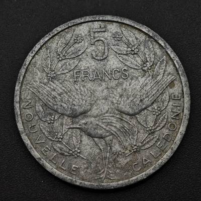 【淘币小摊】实时拍第八百五十三拍   散币银币场   满百包邮可预留二周 每周一统一发货   - 喀里多尼亚1952年5法郎铝币