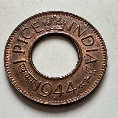 🌹外币初藏🌹🐯2026年第11场  每周二四六晚8️⃣点 接代拍 - 英属印度1944年一派沙 b