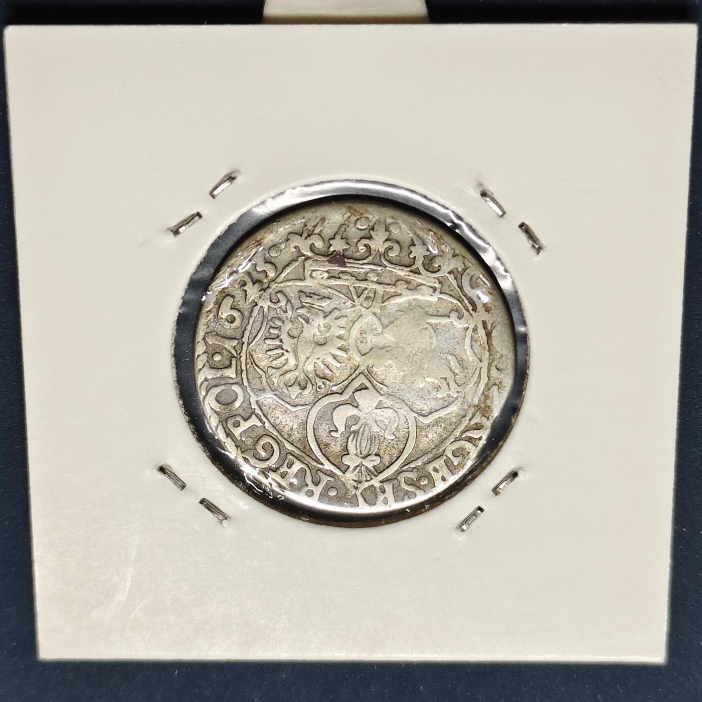 【全场包邮】纯粹捡漏拍496场-持续更新中 【古钱】波兰立陶宛联邦1624年西吉斯蒙德三世6格罗申银币