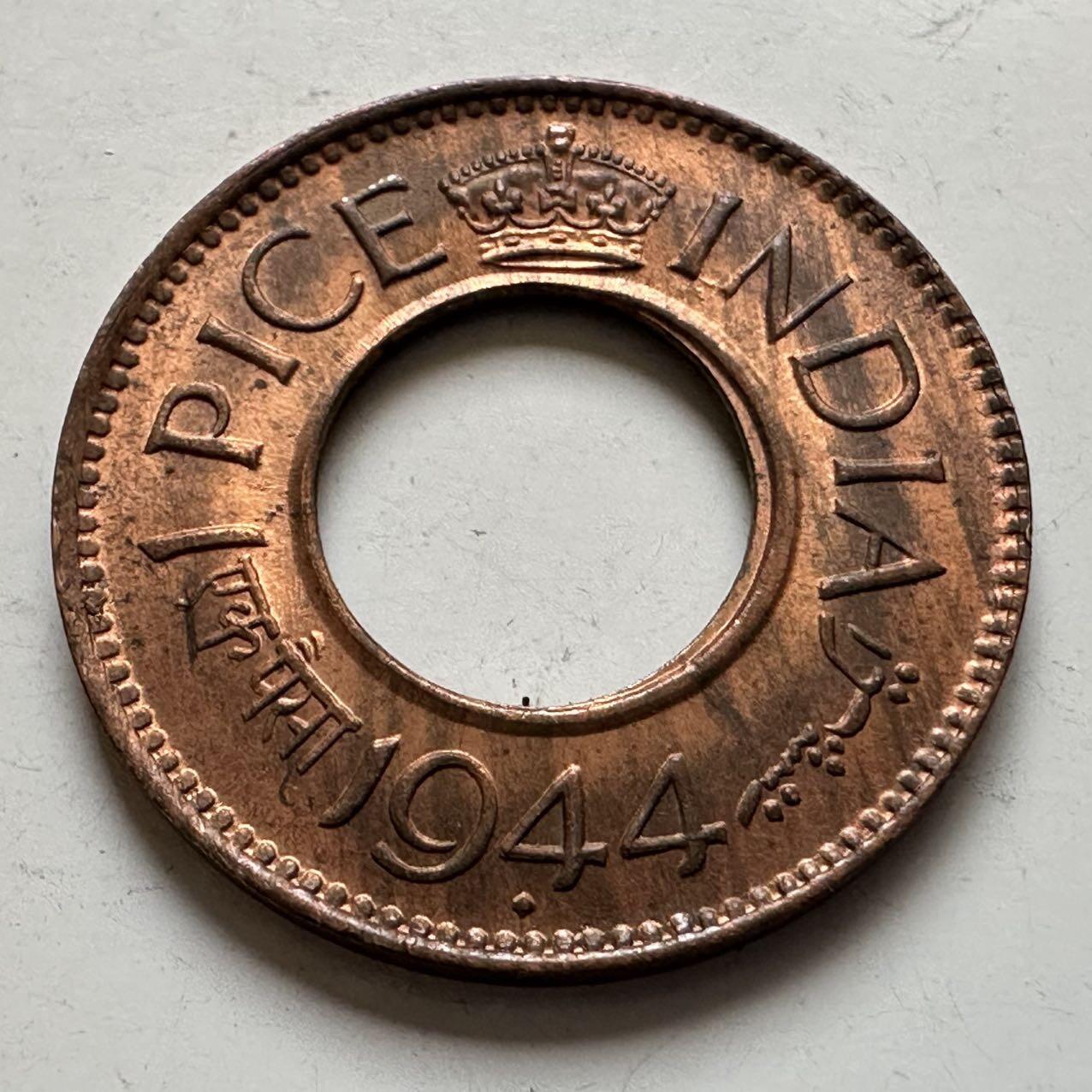 🌹外币初藏🌹🐯2026年第11场  每周二四六晚8️⃣点 接代拍 英属印度1944年一派沙 c