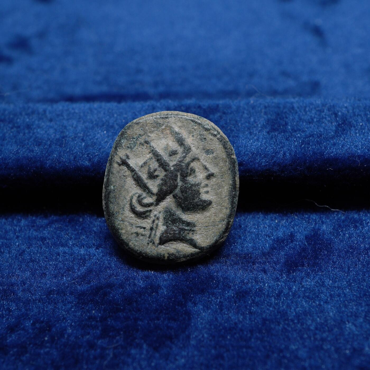 琋语集藏2026年02月欧洲古典打制币拍卖 古希腊弗里吉亚-财富女神堤喀铜币