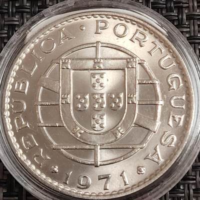 布加迪🐬～世界钱币(上海)🌾第 271 期 /  各国套币和散币 - 葡属安哥拉🇦🇴 1971年 20埃斯库多