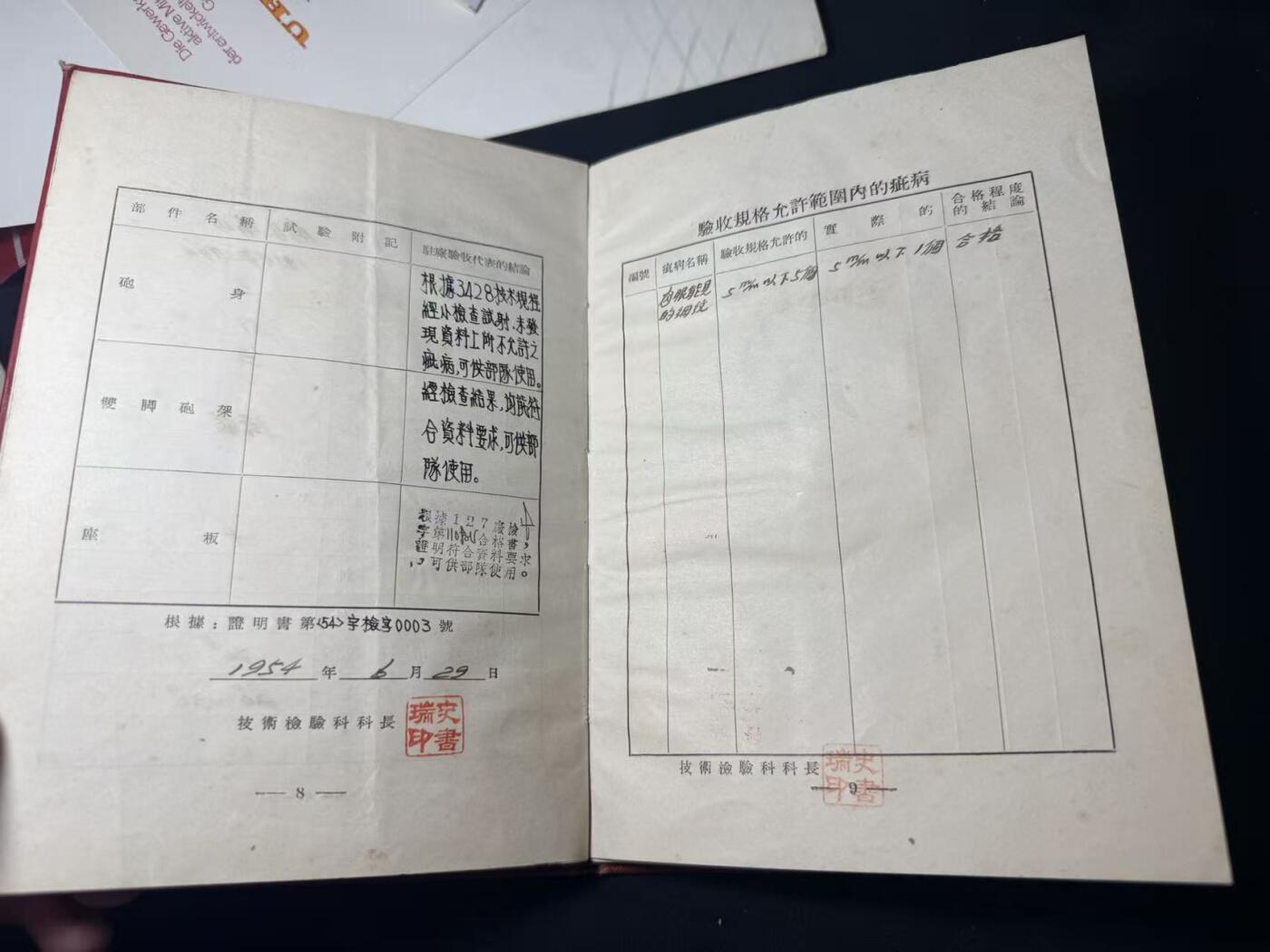 罗岚⭐爱藏⭐甄选专拍第四场-分享拍场赚佣（实体经营） su-M50时期五十年代硬壳-1953年式82公厘迫擊 履歷書