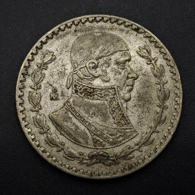 【淘币小摊】实时拍第八百五十三拍   散币银币场   满百包邮可预留二周 每周一统一发货   - 墨西哥1961年一比索低银币