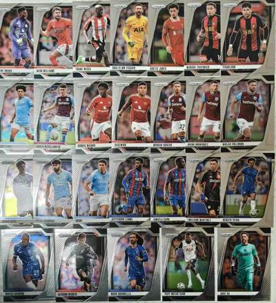 春节前倒数第三场！！龙虎卡牌-七三场（满200元包邮，无佣金，每周六结拍，欢迎送拍） - 26张折射卡Panini Prizm英超系列球星卡，是目前英超收藏卡市场中最具代表性的产品线之一。