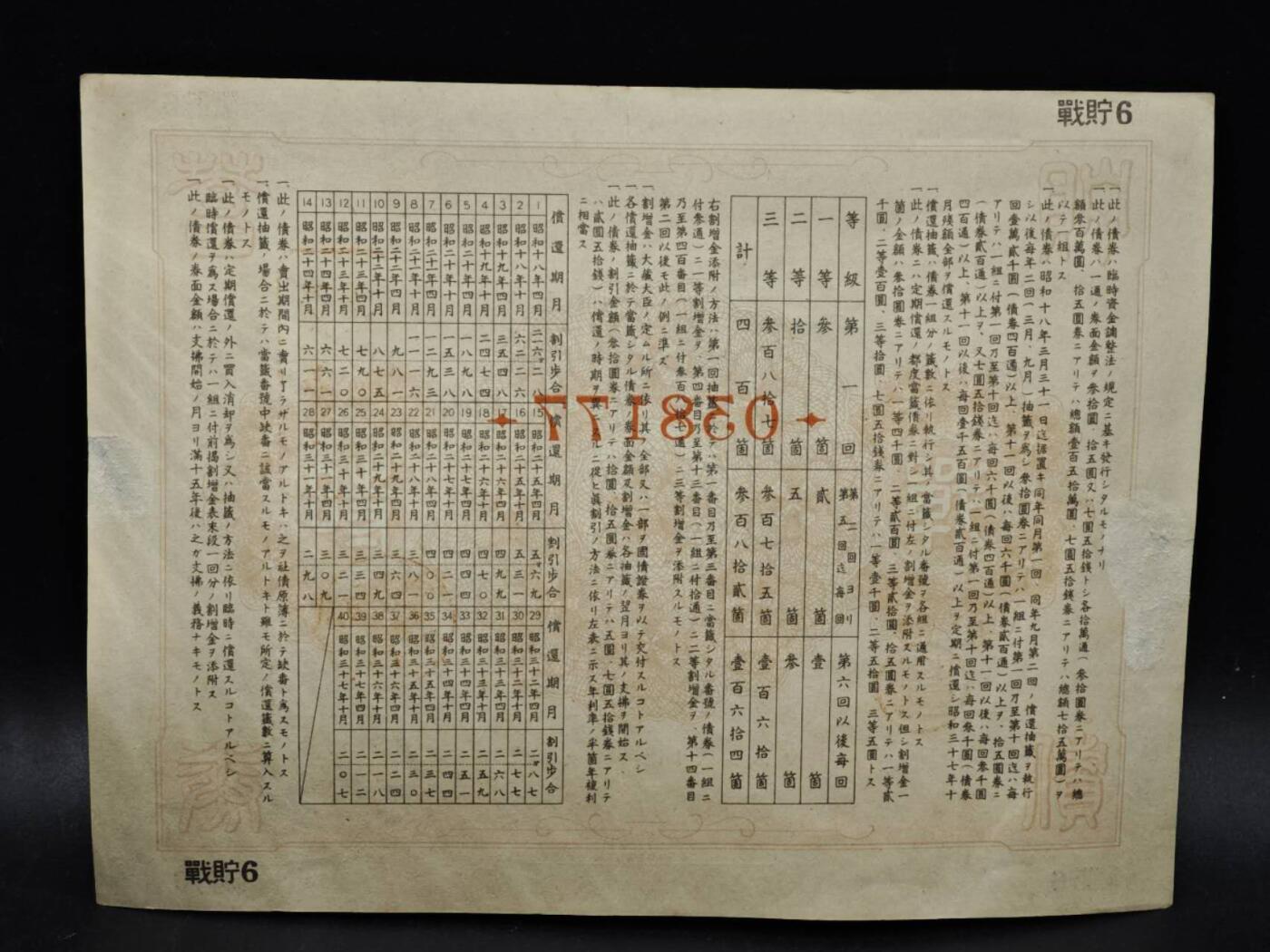 【淘币小摊】限时拍第八百五十二拍  无佣金福利纸币场  满百包邮可预留两周  周一统一发货  日本金叁拾圆储蓄劵【有折】