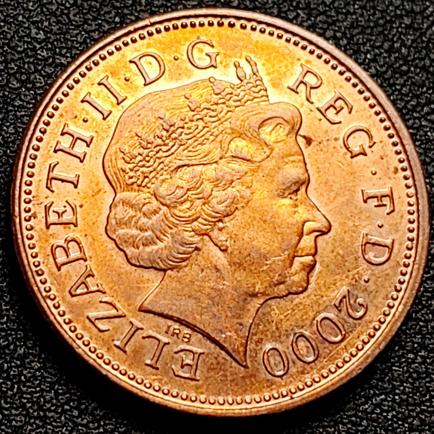 泉币菌-第173场- 精品福利场 原铜光极美 千禧年 英国2便士英国 威尔士皇冠25.9mm