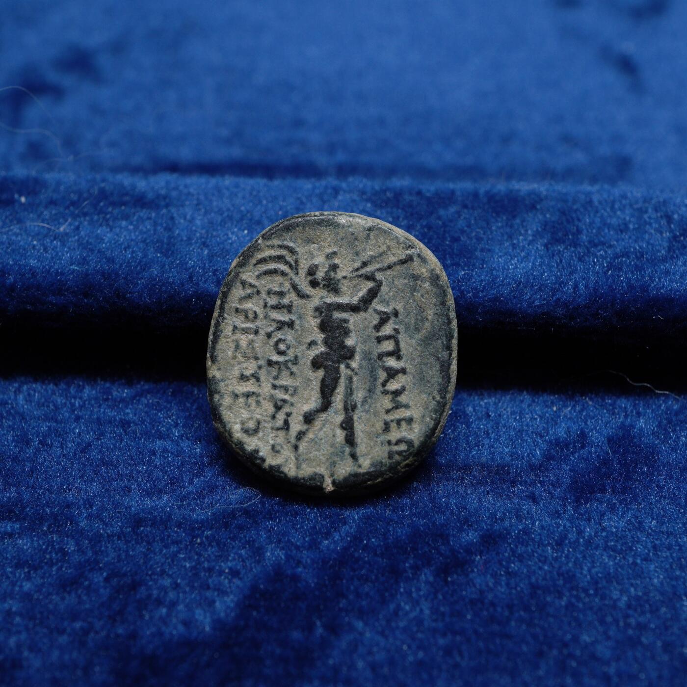 琋语集藏2026年02月欧洲古典打制币拍卖 古希腊弗里吉亚-财富女神堤喀铜币