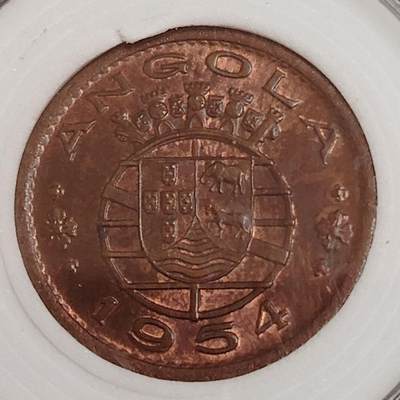 布加迪🐬～世界钱币(上海)🌾第 271 期 /  各国套币和散币 - 安哥拉🇦🇴 1954年 50分