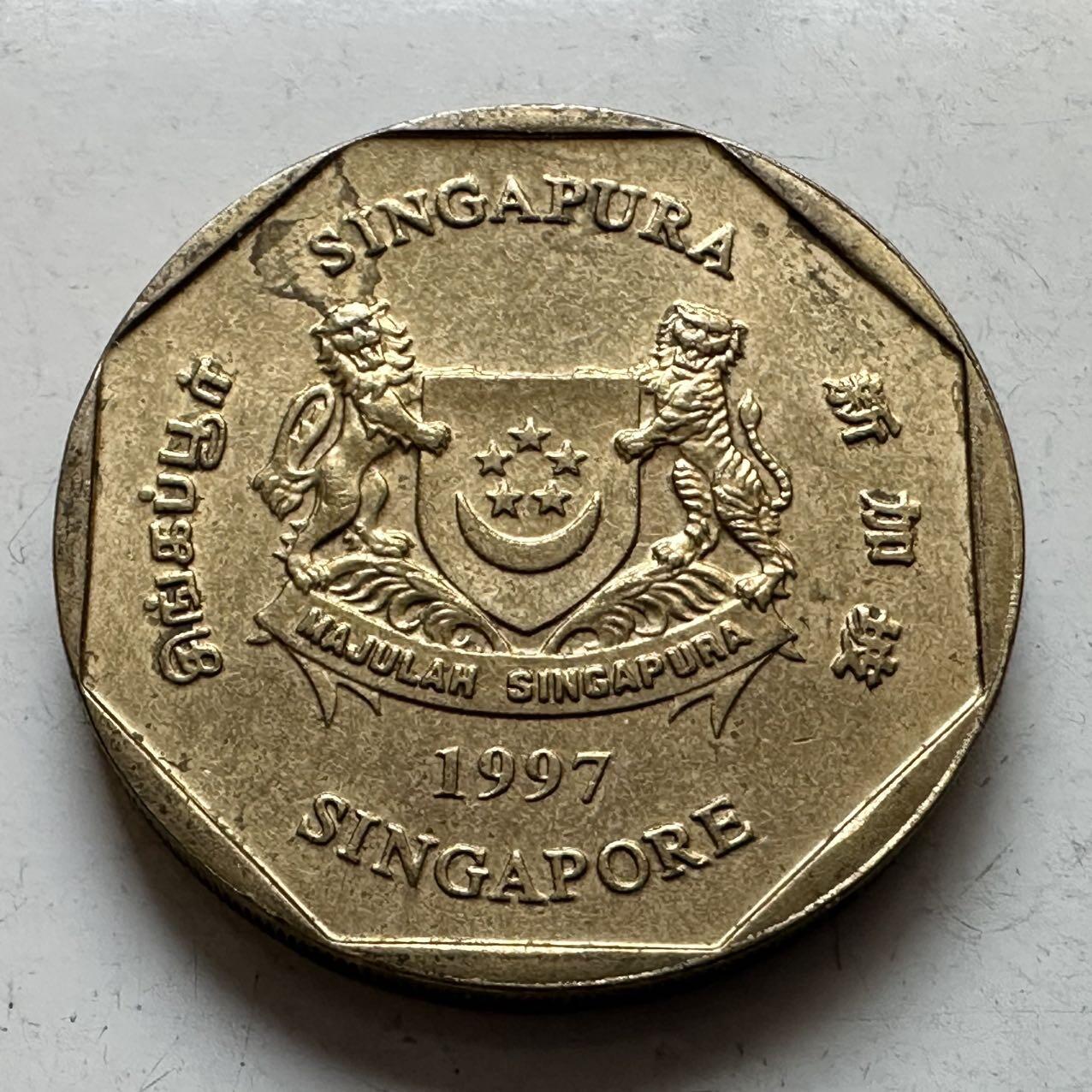 🌹外币初藏🌹🐯2026年第11场  每周二四六晚8️⃣点 接代拍 新加坡1997年一元 a