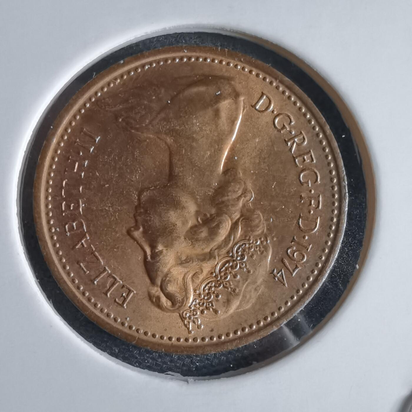 沼泽如烟--第969场 英国1974年1便士