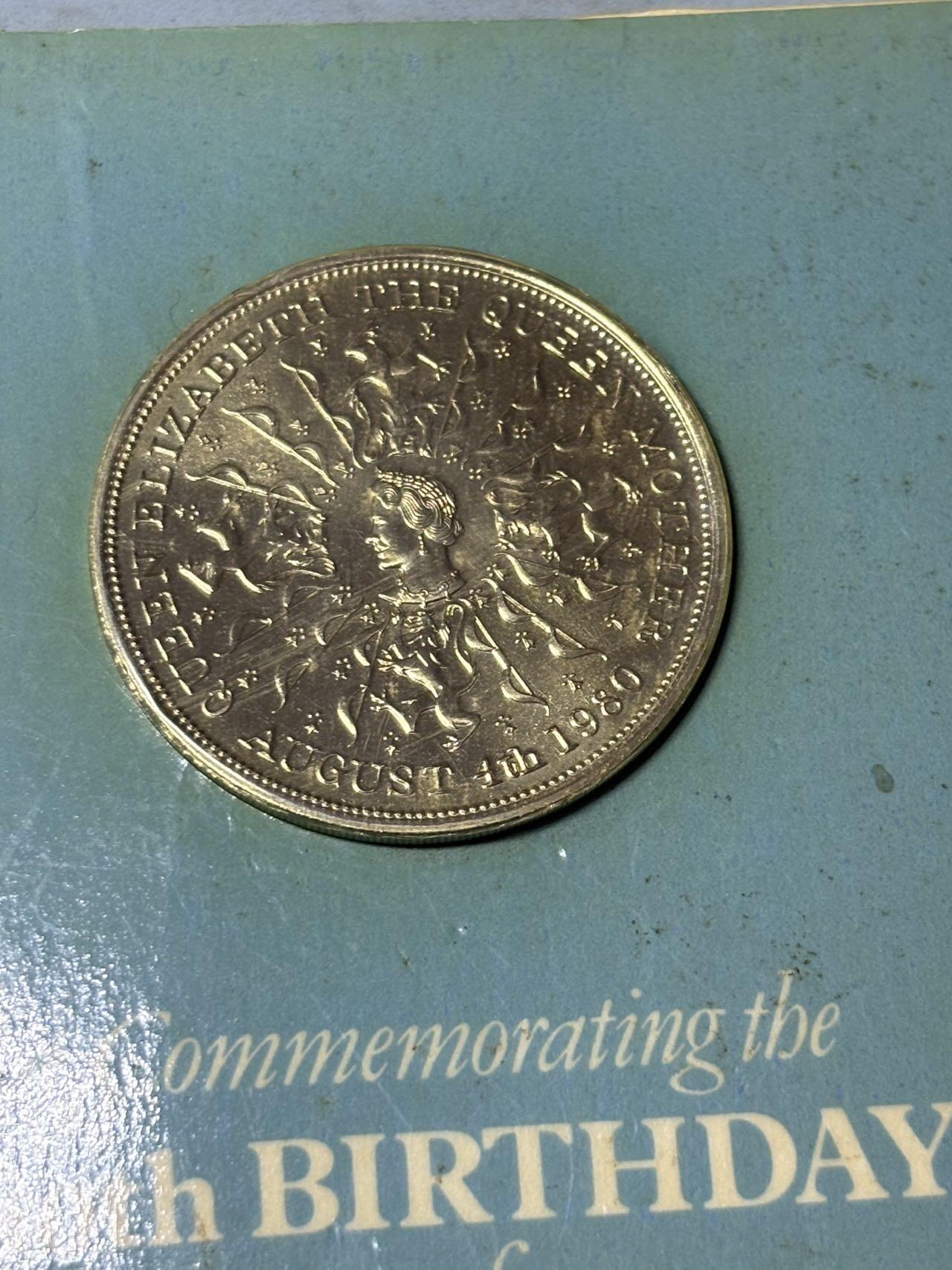 盛世勋华——号角文化勋章邮票专场拍卖第301期 英国玛丽王太后诞辰80周年克朗型纪念币 大尺寸