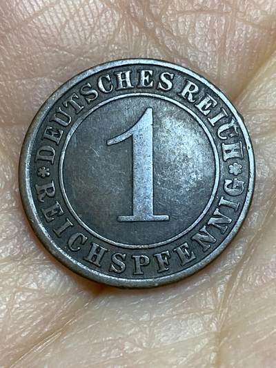 2026年第十三场(总第一百八十二场）外国好品散币场(免佣金) - 德意志魏玛共和国1924年1芬尼(首发年，J标，汉堡造)