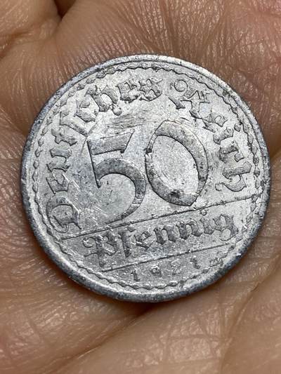 2026年第十三场(总第一百八十二场）外国好品散币场(免佣金) - 德意志魏玛共和国1921年50芬尼(A标，柏林造)
