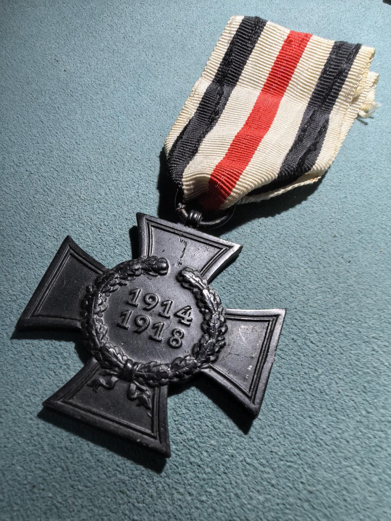 盛世勋华——号角文化勋章邮票专场拍卖第301期 德国（一战）无剑兴登堡奖章 遗孀版 带D.S.M厂标