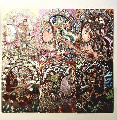 春节前倒数第三场！！龙虎卡牌-七三场（满200元包邮，无佣金，每周六结拍，欢迎送拍） - 冷烫半粗6张 星宿文创 冯涛 - 生肖三娘 一套 (盲包拆出，不好凑)