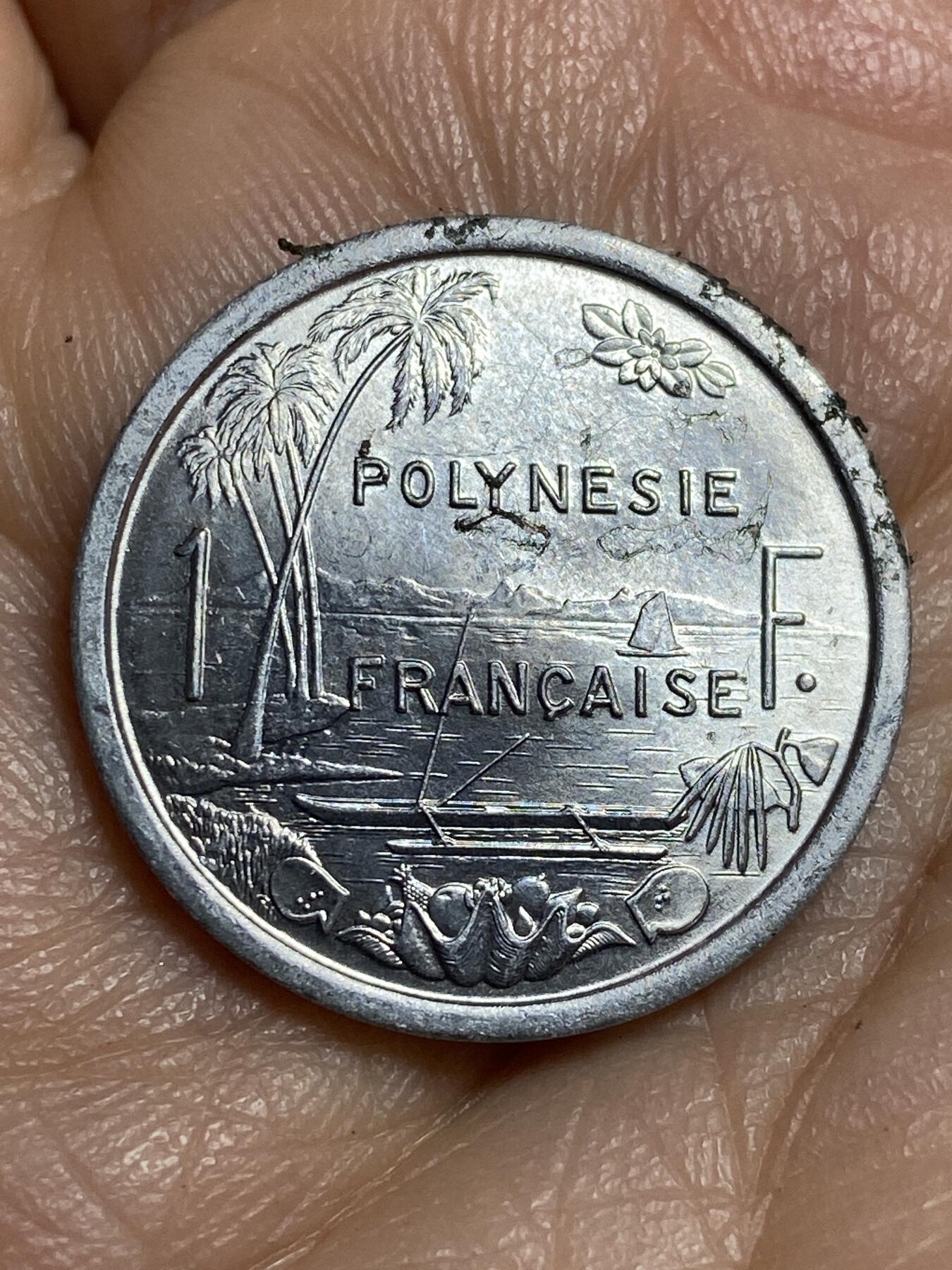 2026年第十四场(总第一百八十三场）外国好品散币场(免佣金) 法属波利尼西亚🇵🇫1965年1法郎(Owl–猫头鹰标)