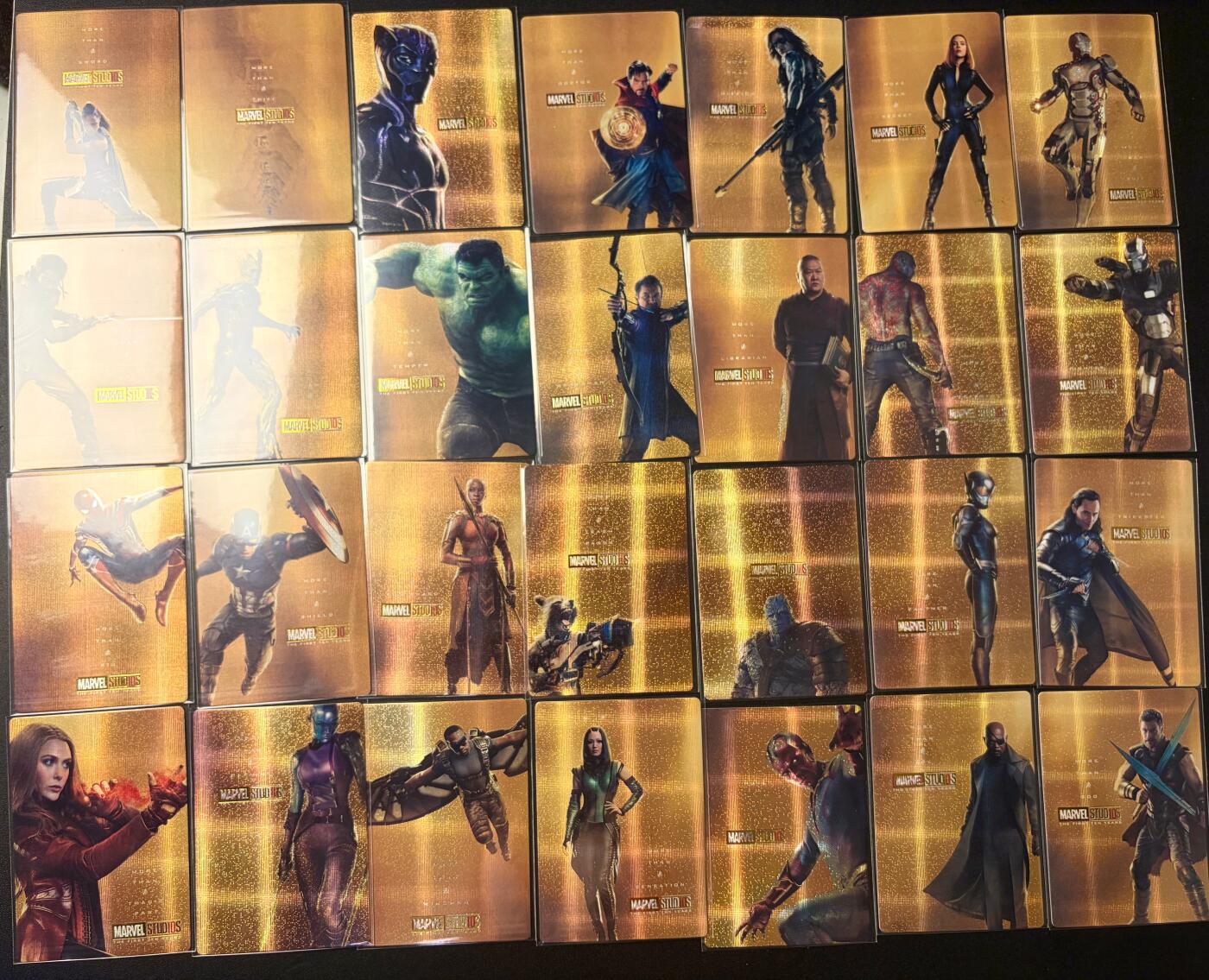 NO.22 好又多金牌大场，年前倒数第3期！每周一站式配齐，方便凑单！（周6晚9点截拍，卖家送拍0抽成！） 美漫卡牌 漫威工作室-超级英雄共28张 细沙彩闪