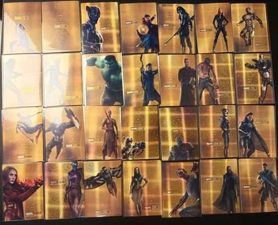 NO.22 好又多金牌大场，年前倒数第3期！每周一站式配齐，方便凑单！（周6晚9点截拍，卖家送拍0抽成！） - 美漫卡牌 漫威工作室-超级英雄共28张 细沙彩闪