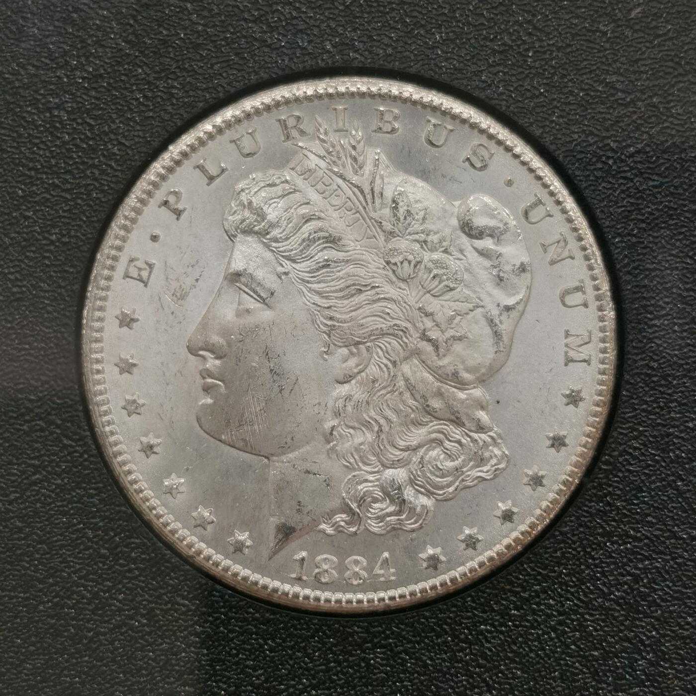 博洋堂世界钱币拍卖第158期（全场包邮） NGC MS65 美国1884 CC 摩根 卡森厂 GSA大封装 高分难得