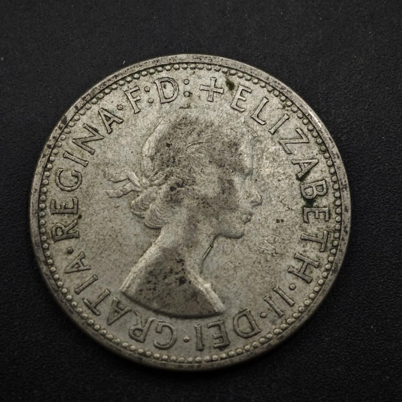 【淘币小摊】实时拍第八百五十三拍   散币银币场   满百包邮可预留二周 每周一统一发货   澳大利亚1954年伊丽莎白二世弗洛林银币